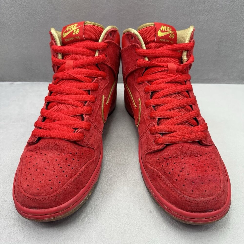Nike SB Dunk High Premium Mens Size 8.5 Shoes Chinese New Year Red CNY 2014 - Picture 2 of 10